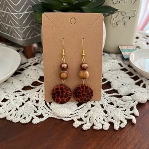 *3 for $20* Leopard Print Dangle Earrings
